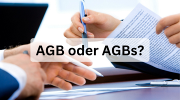 AGB oder AGBs?